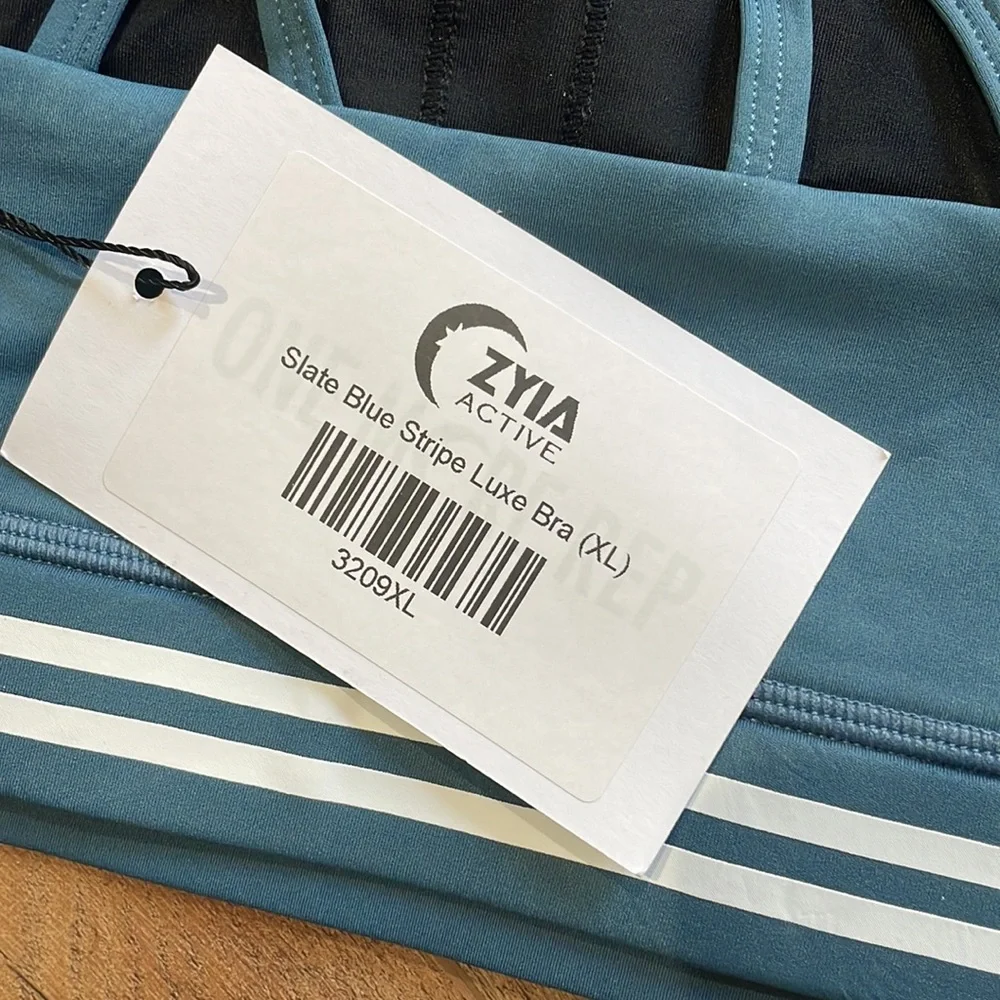Zyia Active slate blue luxe bra XL - Picture 3 of 4